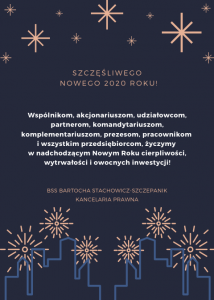 Szczęśliwego Nowego 2020 Roku!